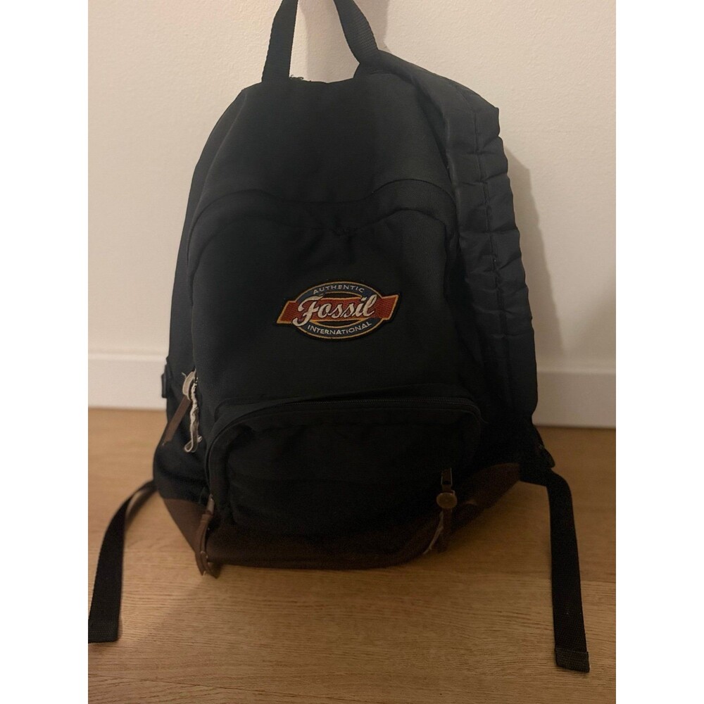 Vintage retro 90’s Y2K Fossil International Black Backpack